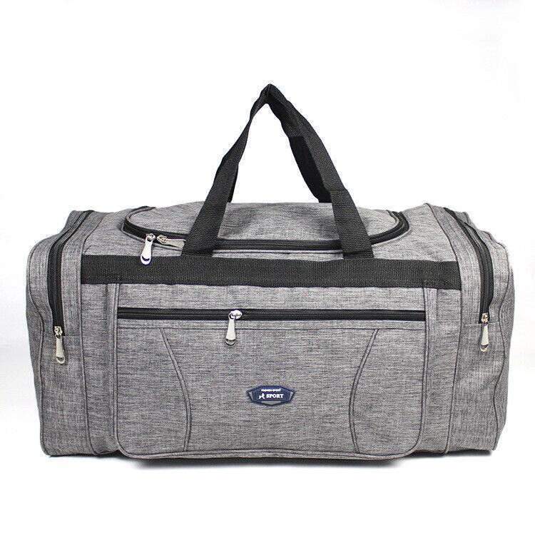 Large Capacity Waterproof Travel Luggage Bag Lightweight Foldable Handbag - Small-Grey