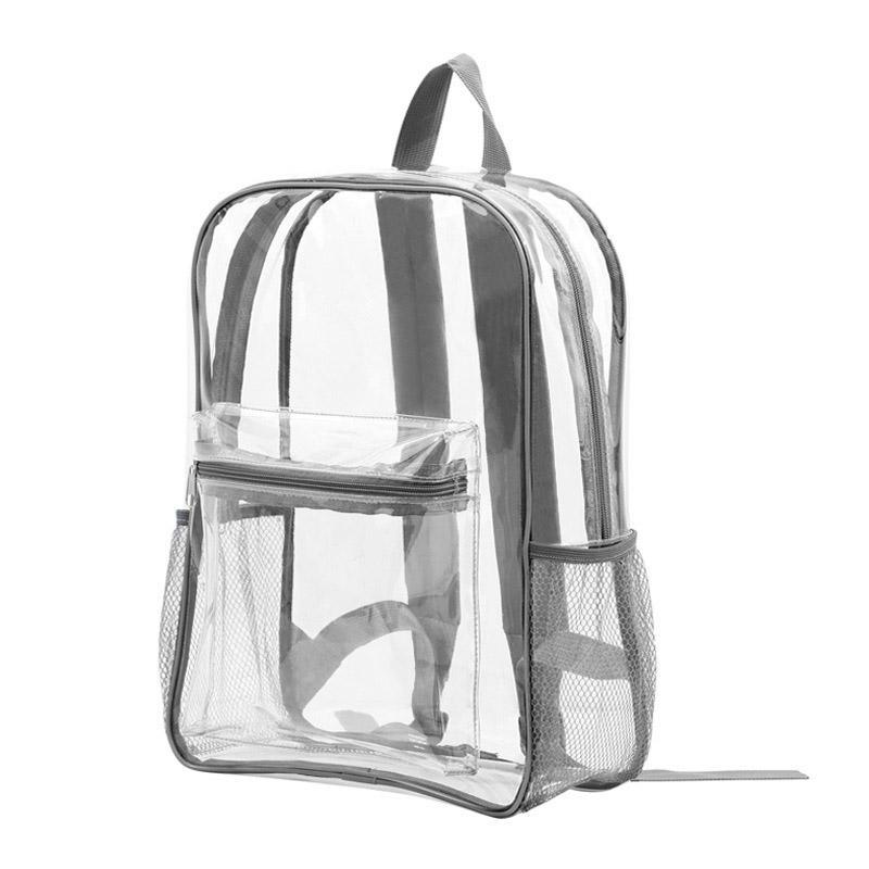 Waterproof Transparent Backpack Double Shoulder Large Capacity School Travel Bag