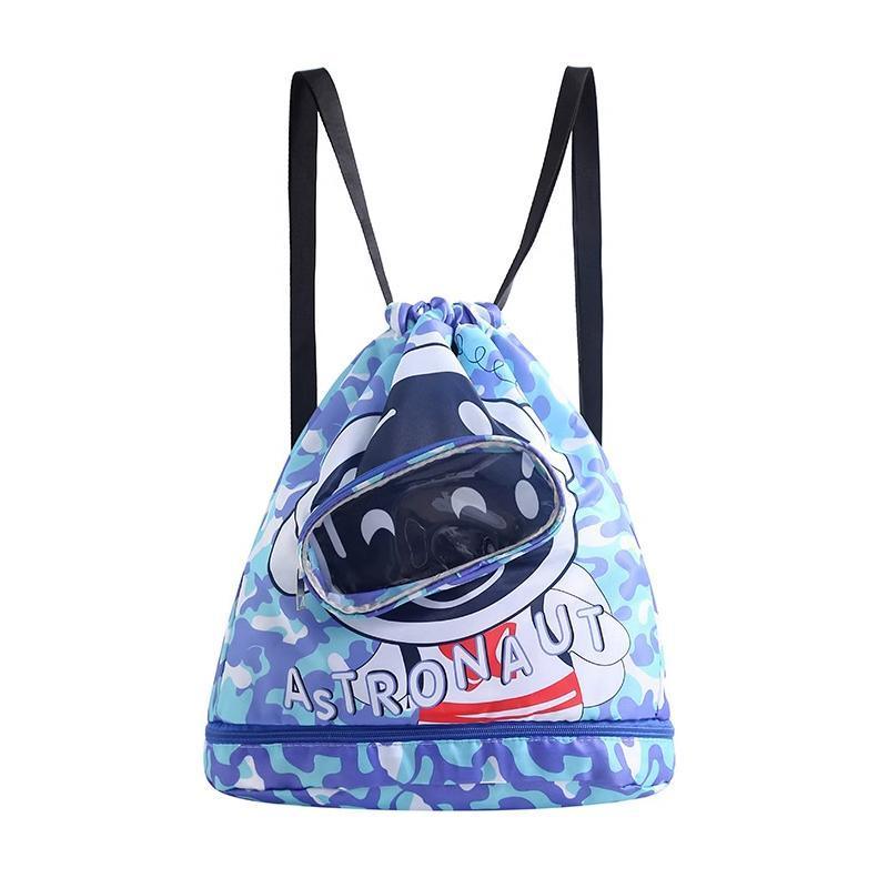 Waterproof Swim Backpack Durable Storage Bag Beach Pool Outdoor Travel - Yellow-Small (Single layer)