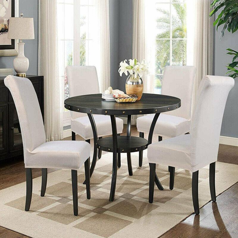 6X Stretch Chair Cover Seat Covers Spandex Washable Banquet Wedding Party Decora - Brown