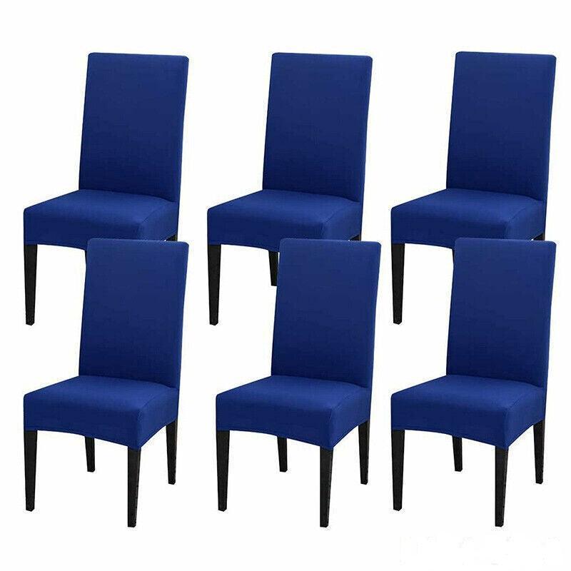 6X Stretch Chair Cover Seat Covers Spandex Washable Banquet Wedding Party Decora - Brown