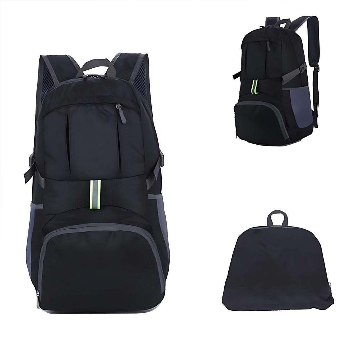 35L Light Foldable Outdoor Sports Backpack Camping Hiking Travel Bag - Black