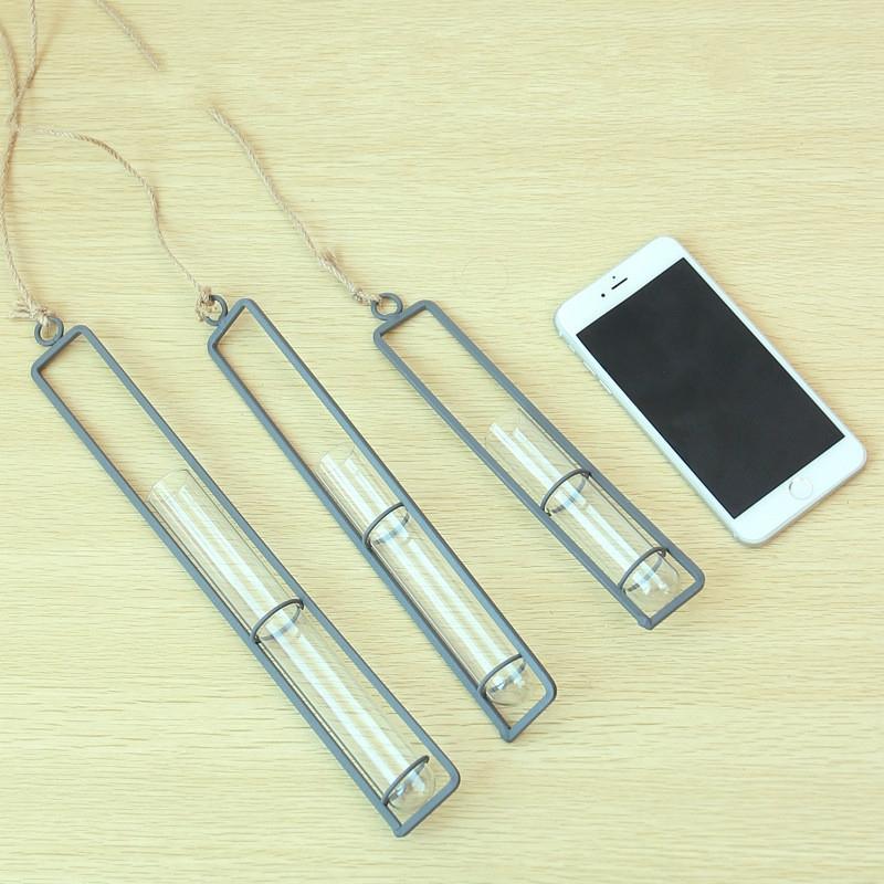 Charming Iron Art Glass Wall Hanging for Home Gardening - Small Size