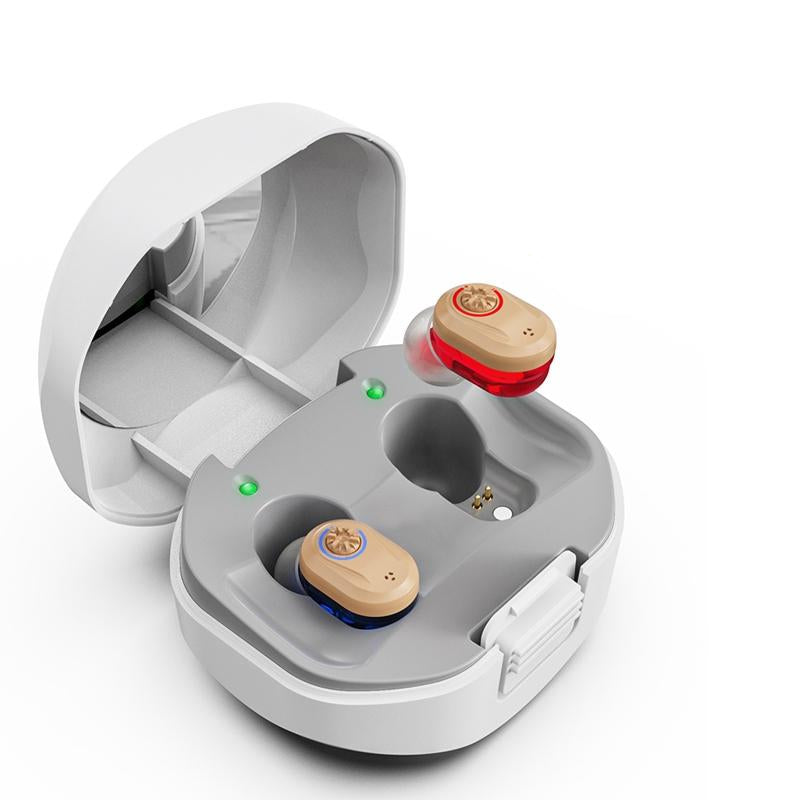 Wireless Tws Hearing Aid Amplifier Red / Blue