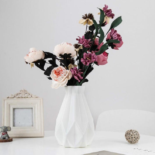 Drop-resistant Vase for Creative Living Room Flower Arrangements - Milk White