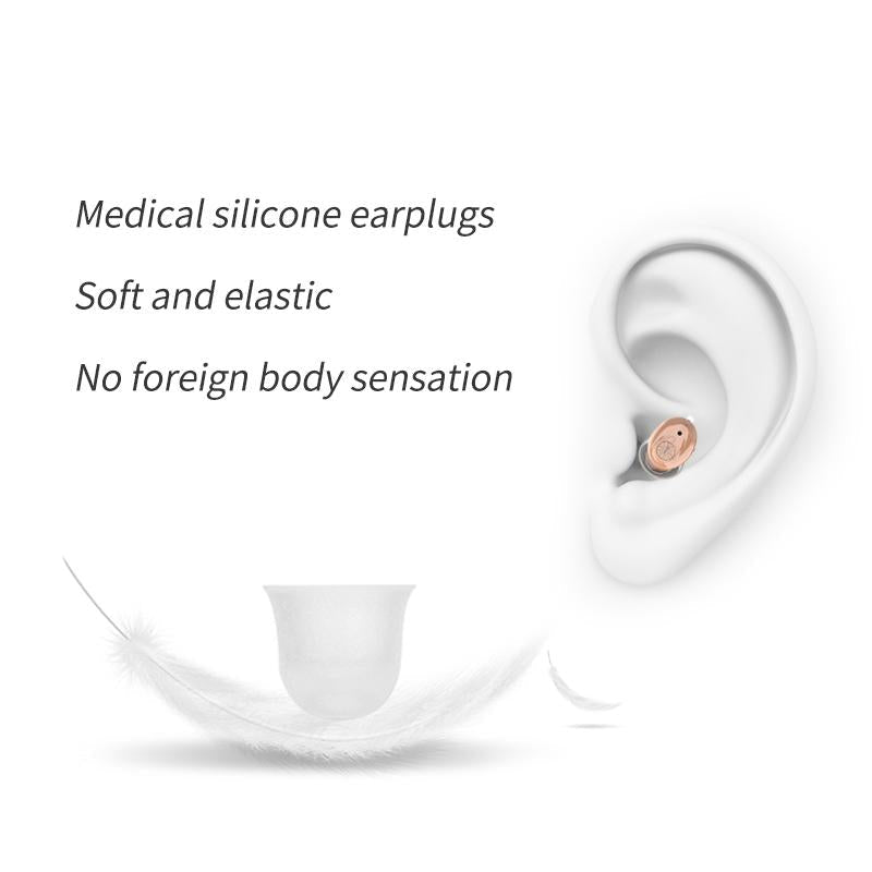 Digital Ear Hearing Aid For Seniors Skin Color
