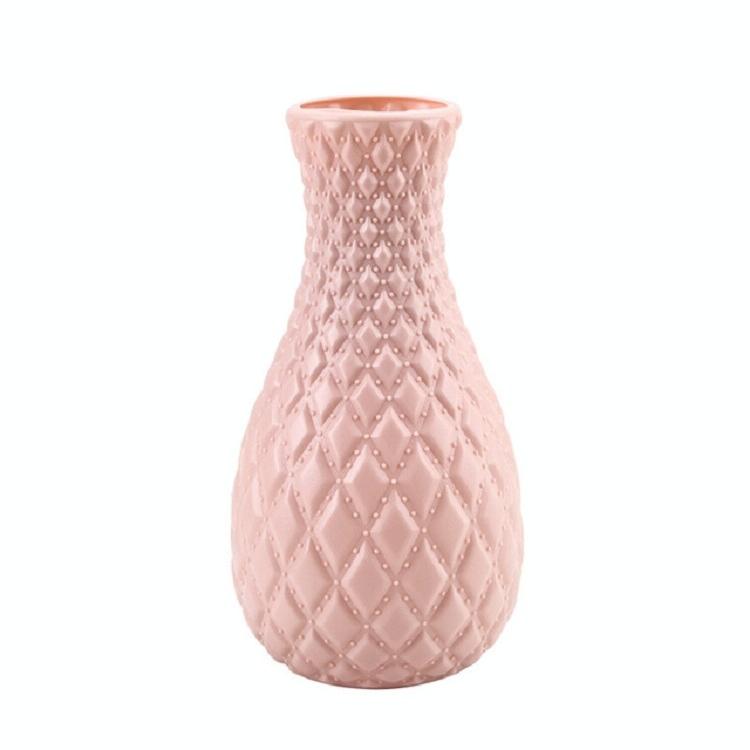 Hydroponic Plastic Vase for Dry and Wet Flower Arrangements - Desktop Furnishings - Milk White