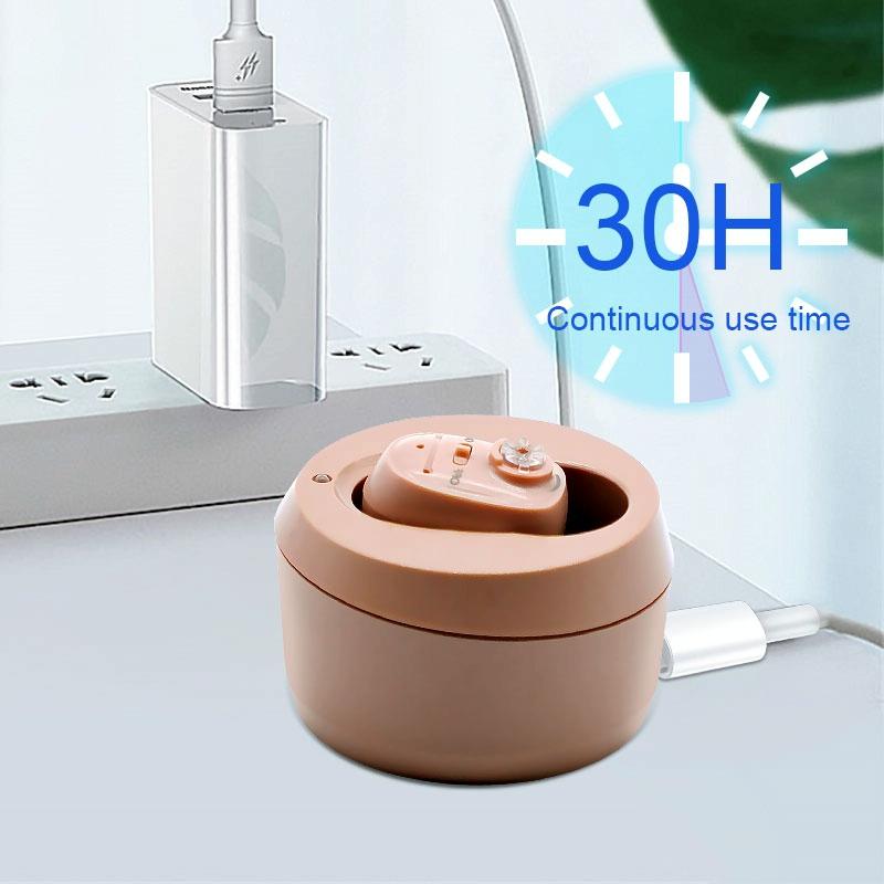 Rechargeable Invisible Cic Hearing Aid Skin Color