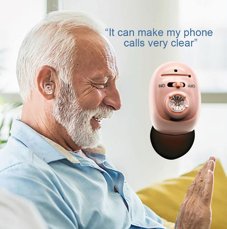 Rechargeable Invisible Cic Hearing Aid Skin Color