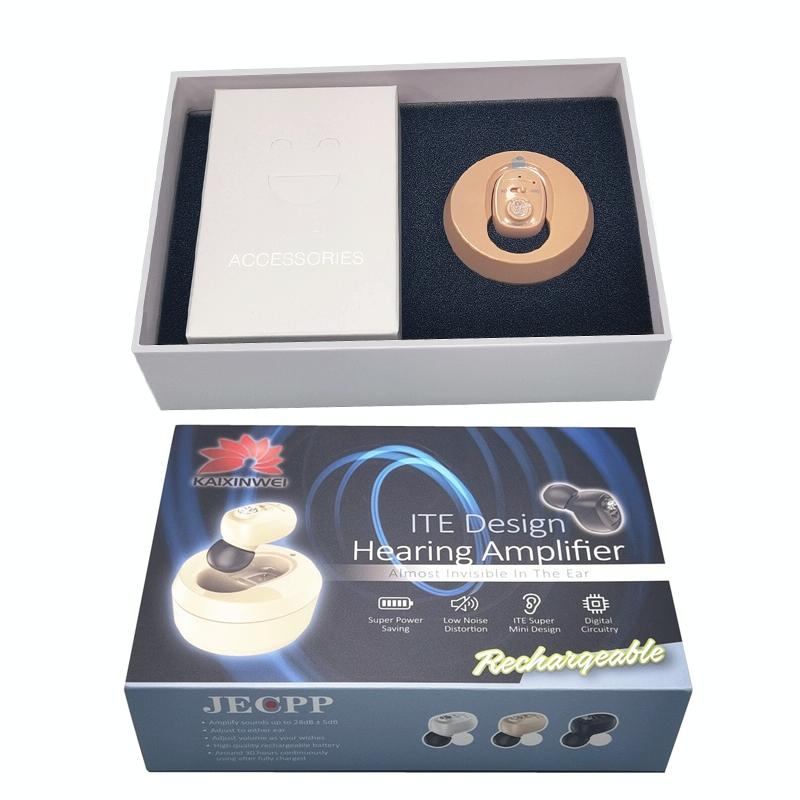 Rechargeable Invisible Cic Hearing Aid Skin Color