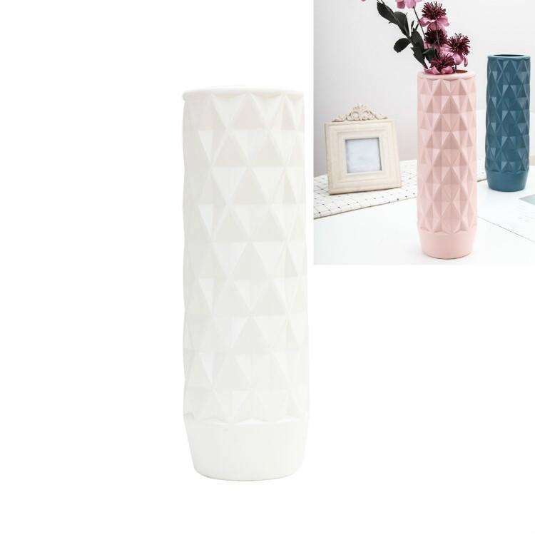 Creative Plastic Vase for Home Decoration - Flower Arrangement Container - Blue