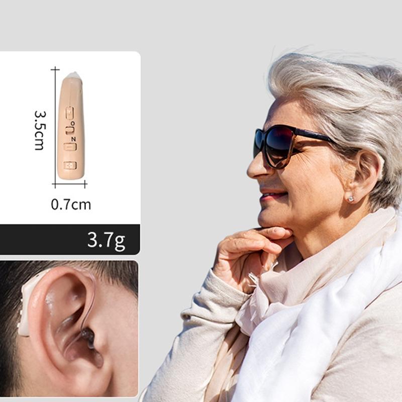 Left Ear Sound Amplifier For Elderly Hearing Aid - Blue
