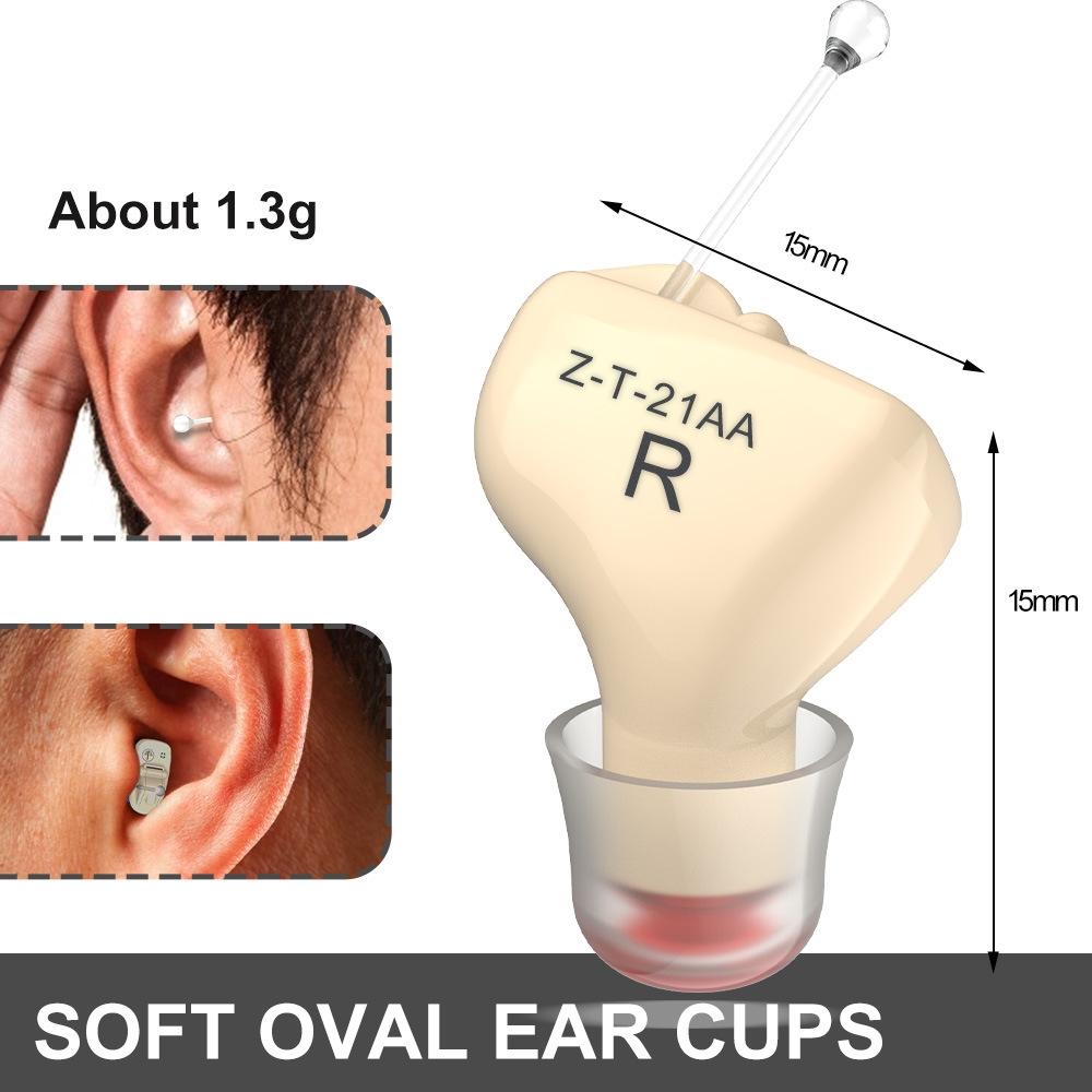 1Pair In Ear Hearing Aid For Elderly & Hearing Impaired - Red And Blue