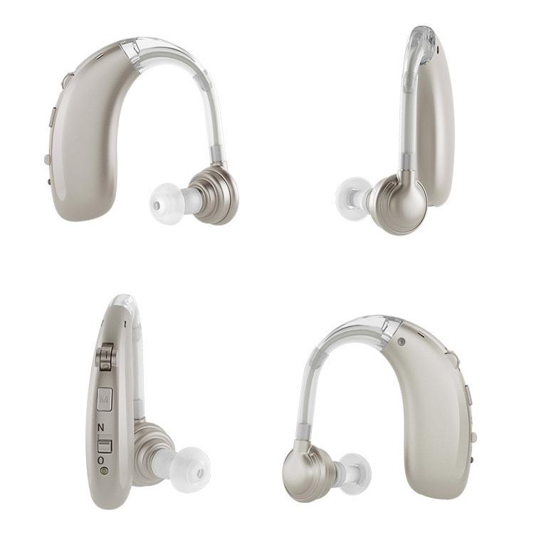 Earhook Hearing Aid With Usb Charging Noise Reduction - Blue