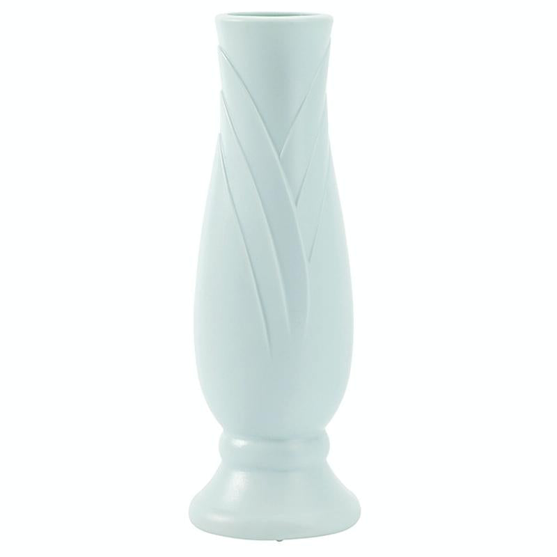 Imitation Porcelain Petal Vase for Drop-proof Home Decor - White