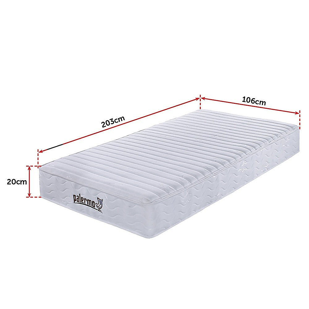 Contour Encased Coil King Single Mattress – Hybrid Support with CertiPUR-US® Certified Foam Comfort Layers