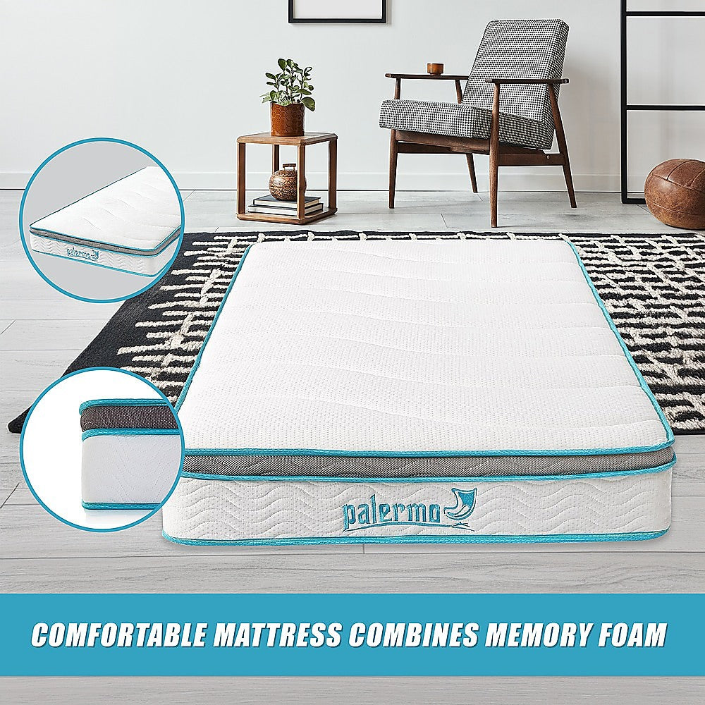 King Single 20cm Hybrid Mattress – Memory Foam and Innerspring Support