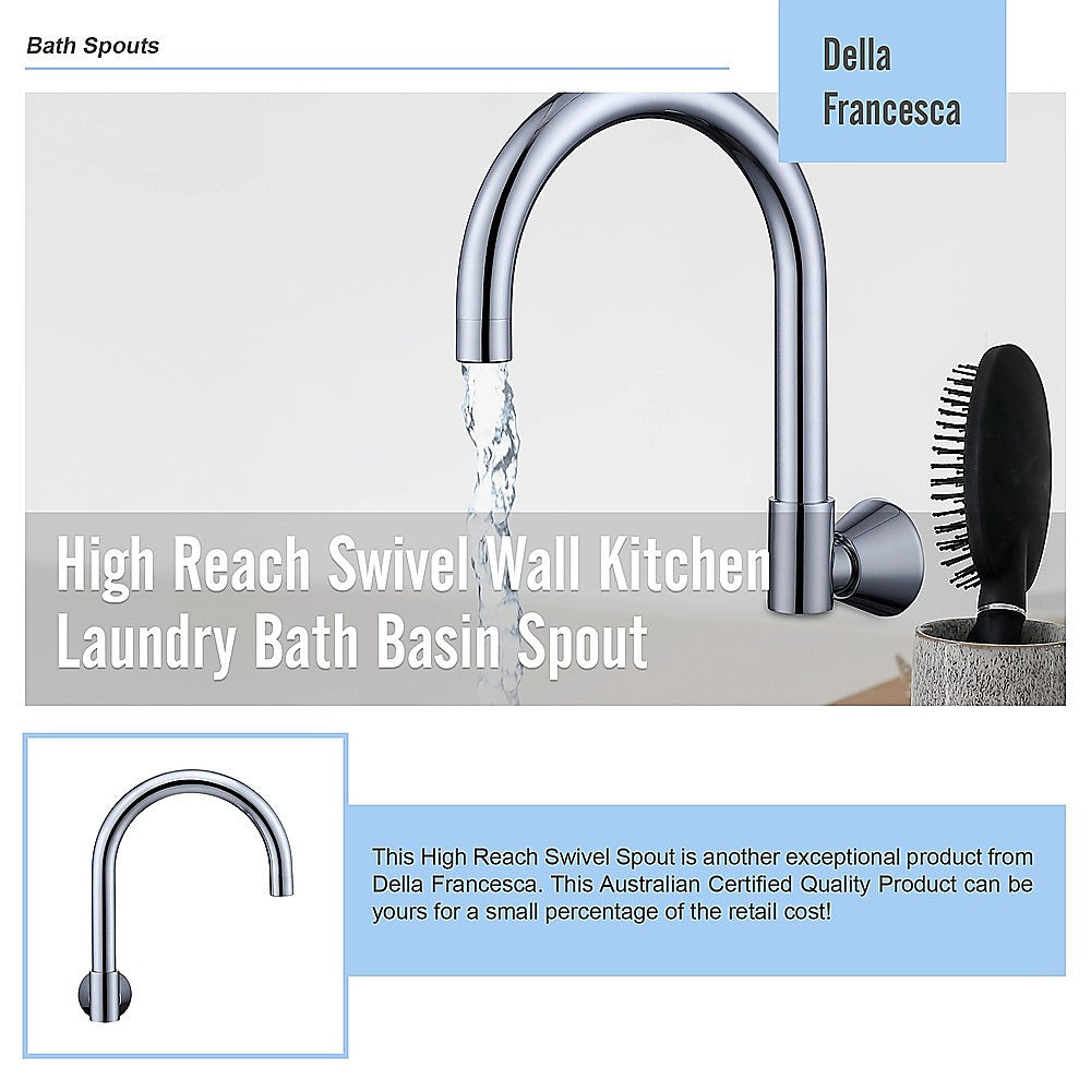 High Reach Swivel Wall Kitchen Laundry Bath Basin Spout