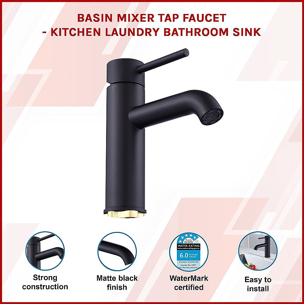 Basin Mixer Tap Faucet -Kitchen Laundry Bathroom Sink