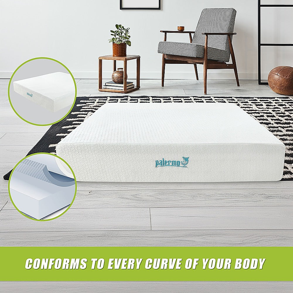 King 30cm Green Tea Memory Foam Mattress – Cooling Comfort with CertiPUR-US® Certified Foam