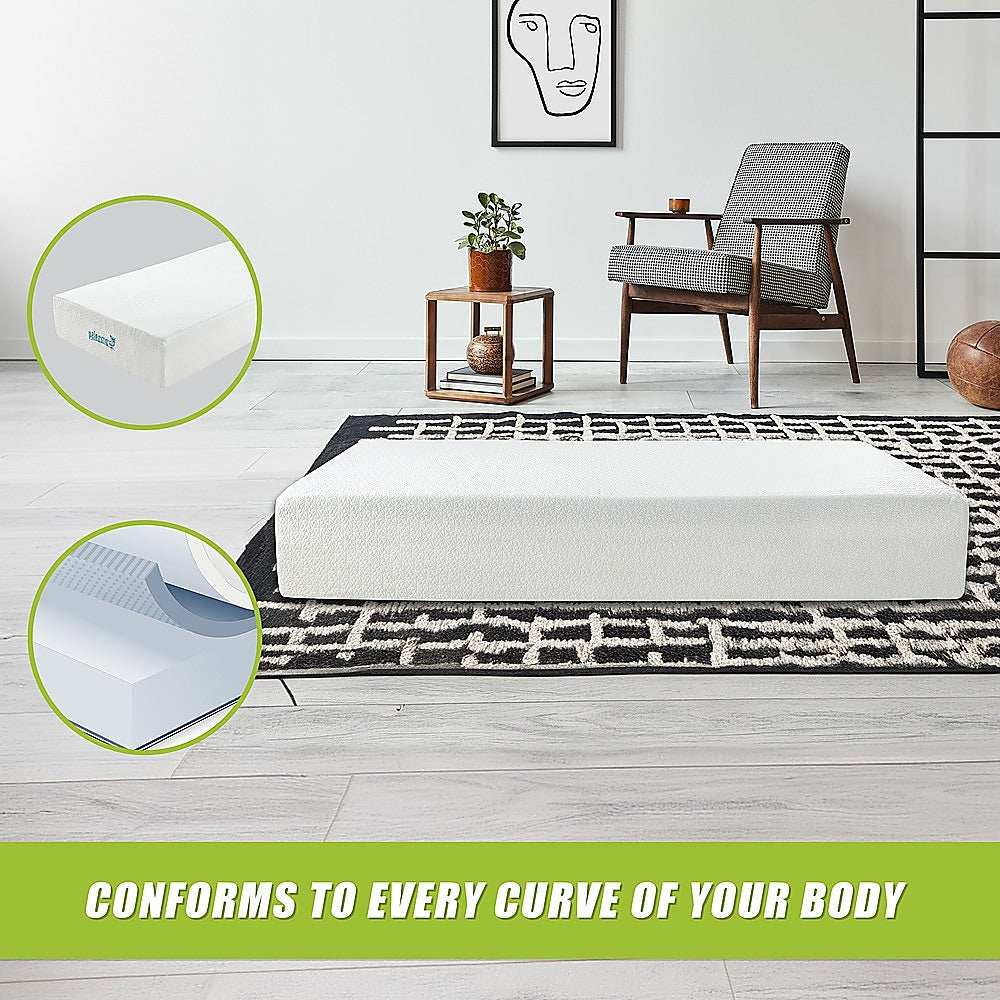 King Single 30cm Green Tea Memory Foam Mattress – Cooling Comfort with CertiPUR-US® Certified Foam