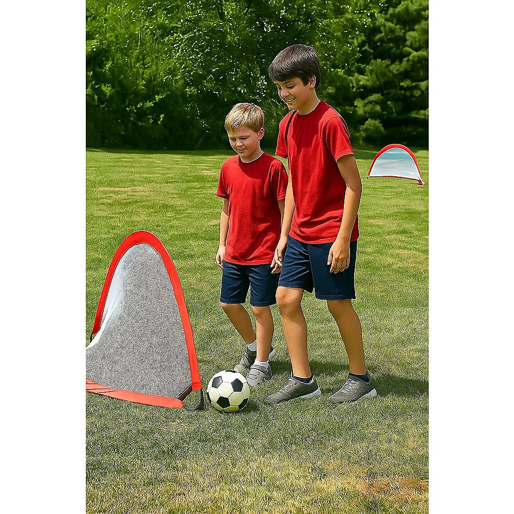 Portable Kids Soccer Goal Set with Cones