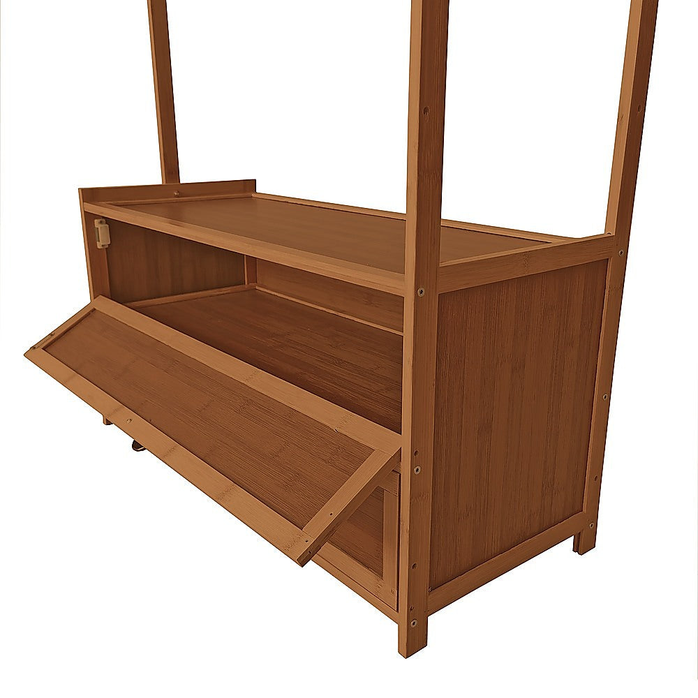 165x70cm Clothes Rack Stand Storage Shelves Modern Coat Tree