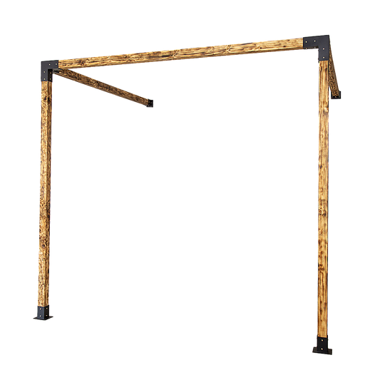 Roof Pergola Gazebo Shed Matte Black Steel Brackets DIY Kits