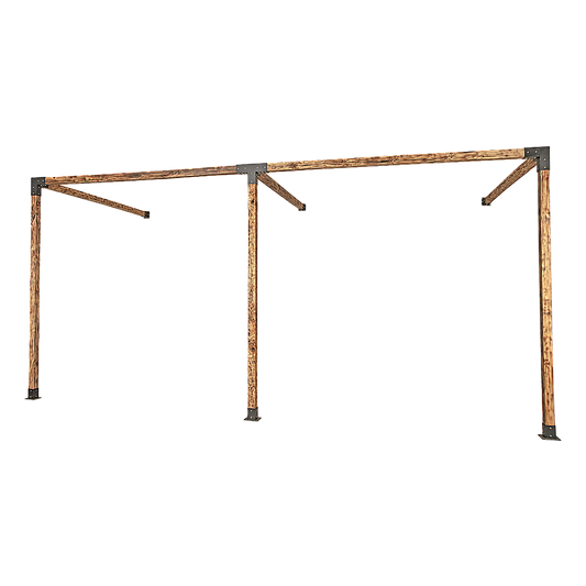 Roof Pergola Gazebo Shed Matte Black Steel Brackets DIY Kits