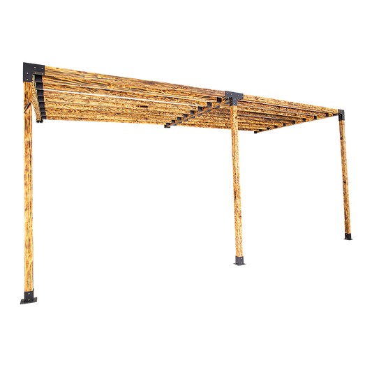 Roof Pergola Gazebo Shed Matte Black Steel Brackets DIY Kits