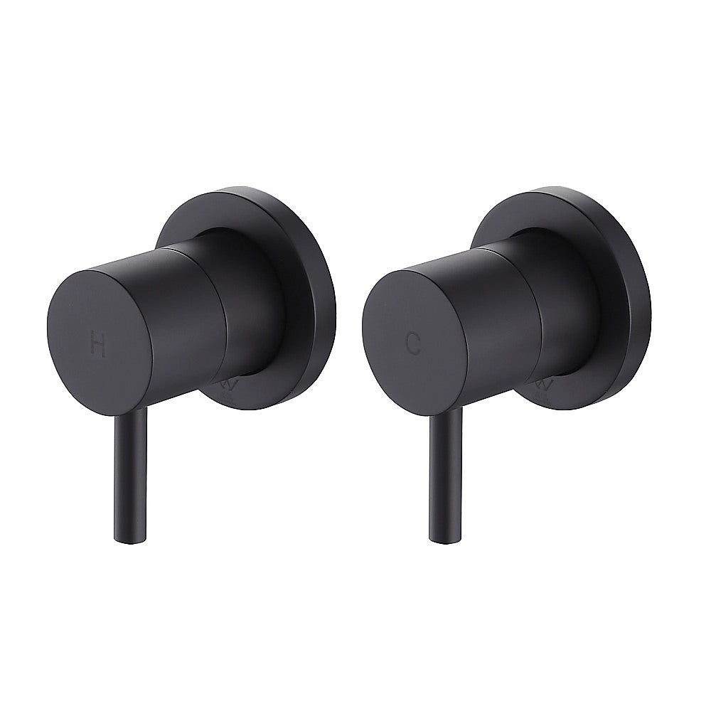 Bathroom Shower Bath Hot and Cold Mixer WATERMARK Certified in Black