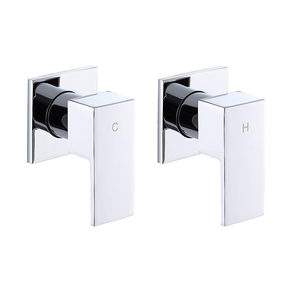 Bathroom Shower Bath Hot and Cold Square Mixer WATERMARK Certified in Chrome