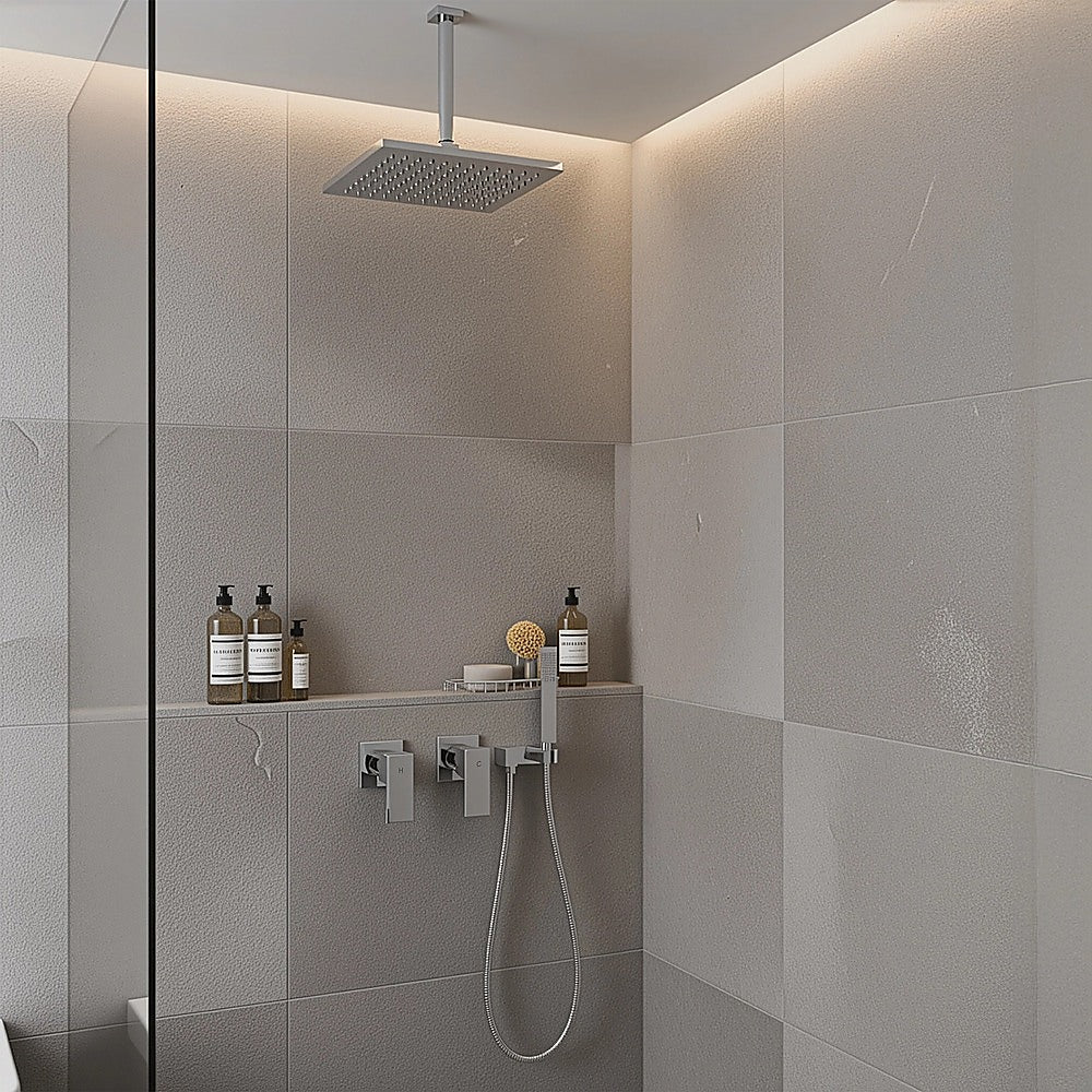 Bathroom Shower Bath Hot and Cold Square Mixer WATERMARK Certified in Chrome