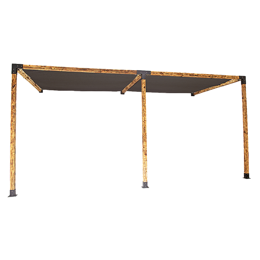 Roof Pergola Gazebo Shed Matte Black Steel Brackets and Black Screens DIY Kits