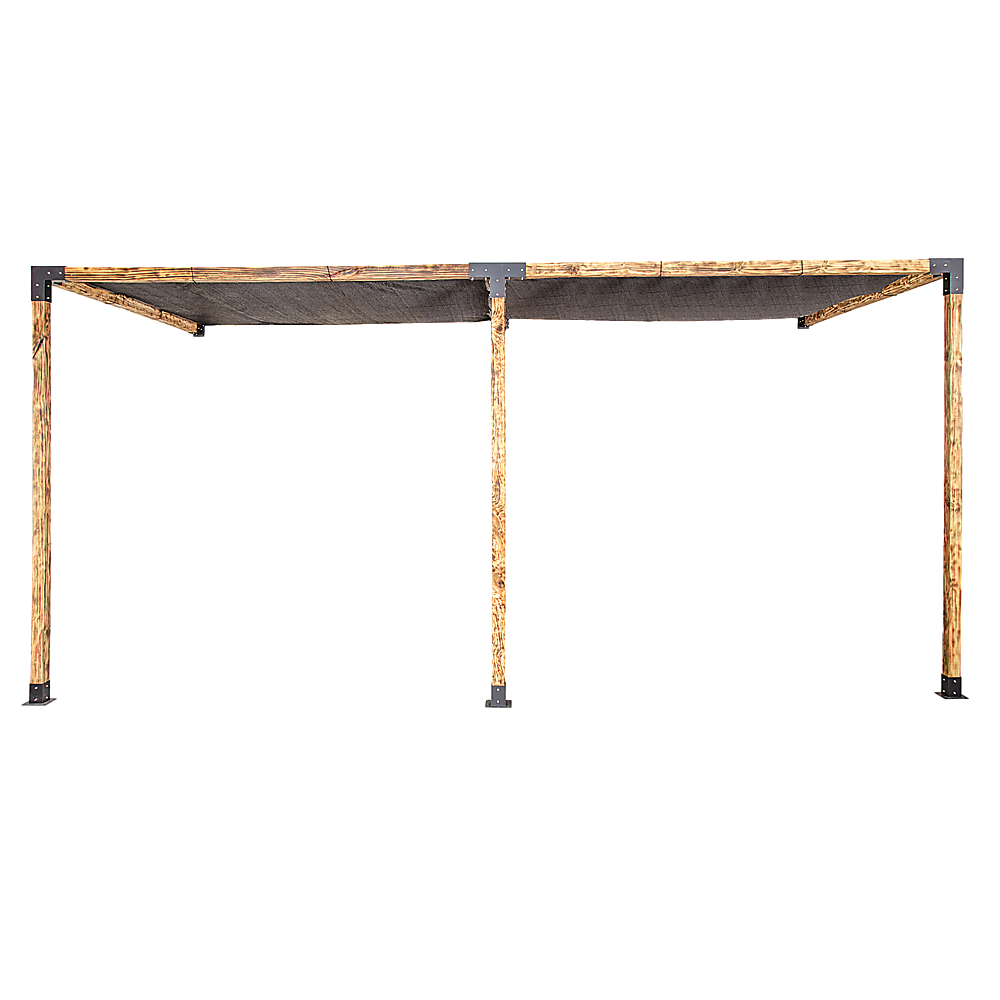 Roof Pergola Gazebo Shed Matte Black Steel Brackets and Black Screens DIY Kits