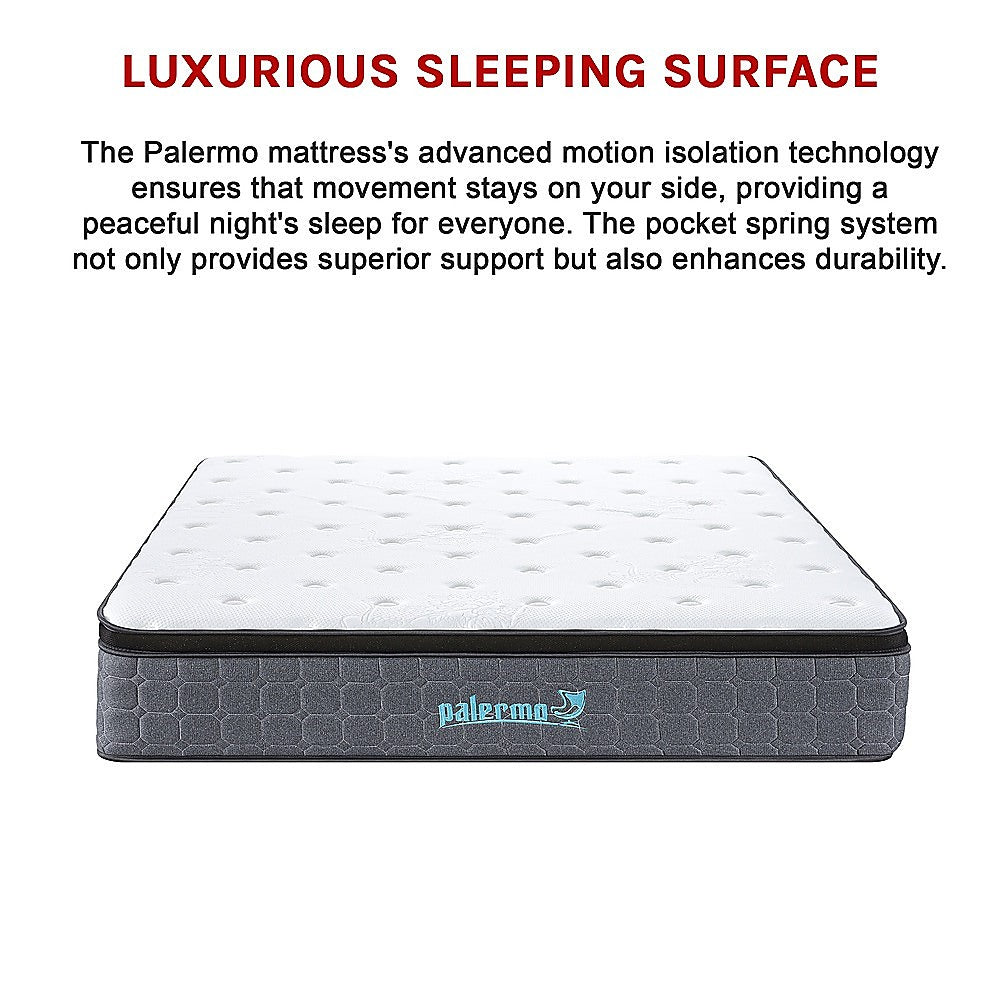 King Euro Top Pocket Spring Mattress – Motion Isolation Comfort with CertiPUR-US® Certified Foam Layers