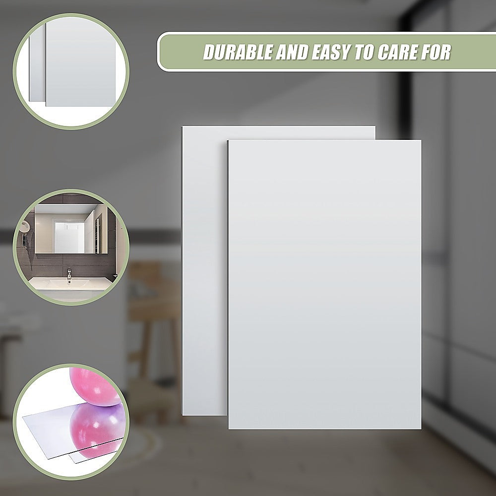 MIRROR Acrylic Sheet Perspex Sheet Panel 2pc/set 900mm x 600mm x 3mm
