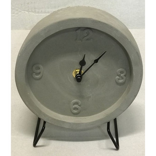 Cement Table Clock 16cm