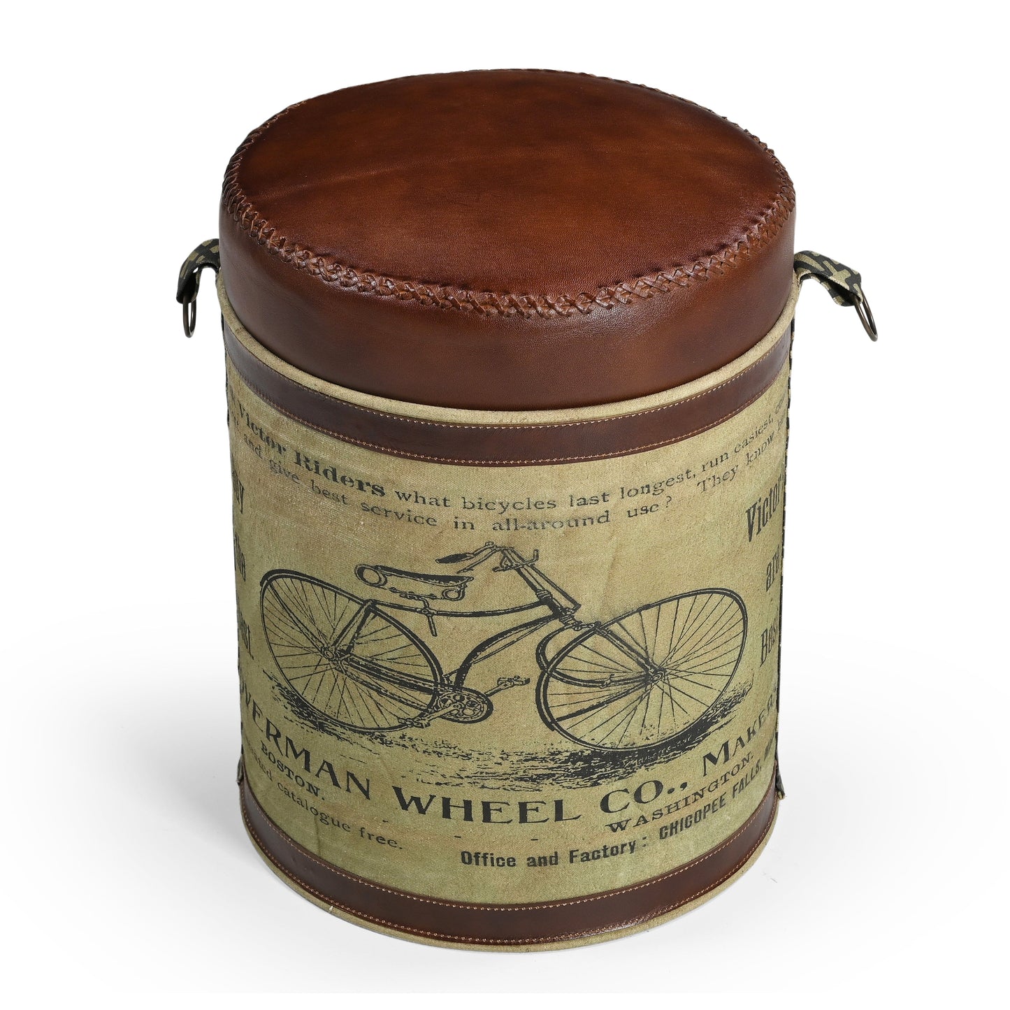 CYCLINDRICAL BICYCLE OTTOMAN