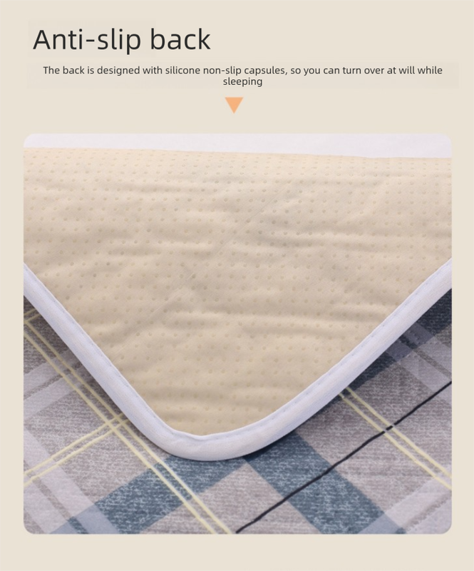 Washable Incontinence Bed Pad 150x200cm Reusable Waterproof Mattress Protector with Non-Slip Backing 4-Layer Absorbent Underpad for Elderly and Adults Dark Brown