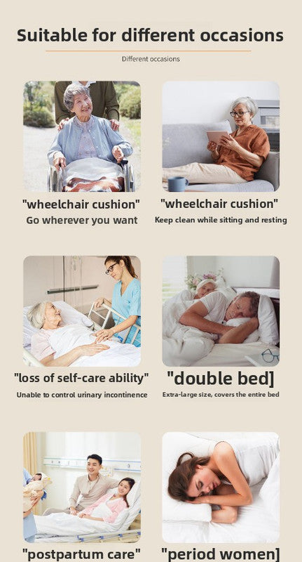 Washable Incontinence Bed Pad 180x200cm Reusable Waterproof Mattress Protector with Non-Slip Backing 4-Layer Absorbent Underpad for Elderly and Adults Dark Brown