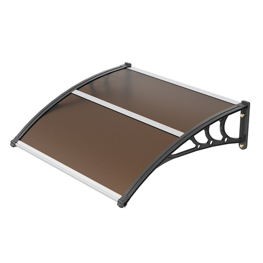 VEVOR Window Door Awning Canopy 40" x 40", UPF 50+ Polycarbonate Entry Door Outdoor Window Awning Exterior, Front Door Overhang Awning for Sun Shutter, UV, Rain, Snow Protection, Hollow Sheet