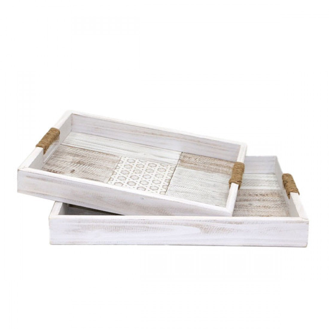 Wooden Serving Tray Set of 2
