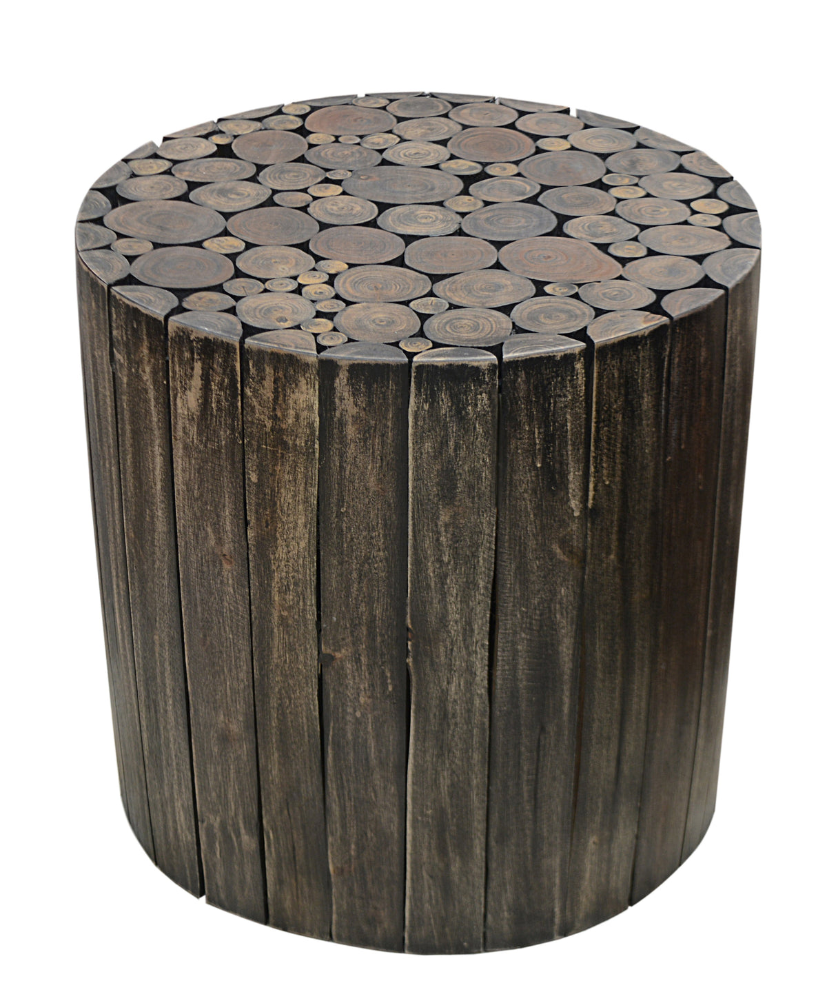 Musca Wooden Black Finish Side Table