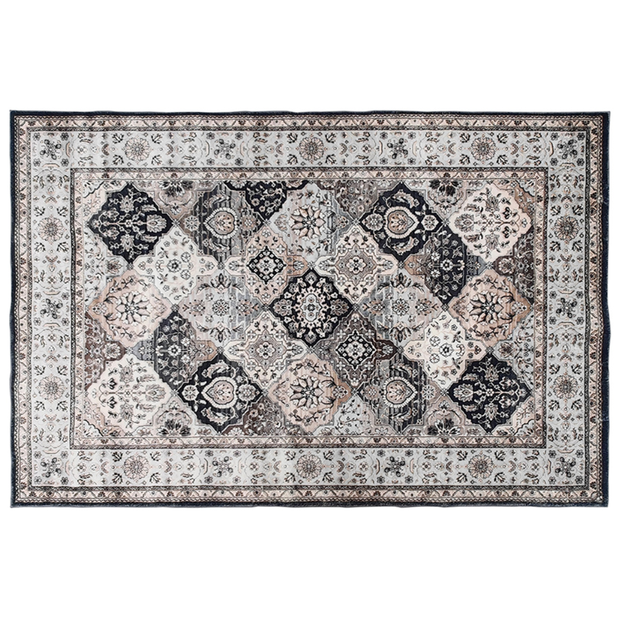 Shilloi Multicolour Washable Carpet Rug