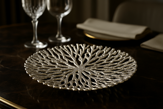 Silver Coral Platter